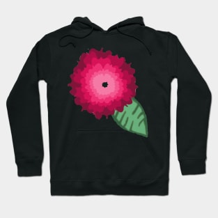 Pink ombré flower Hoodie